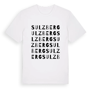 Sulzberg ordlek t-shirt – ekologisk bomull t-shirt från Pinshirt