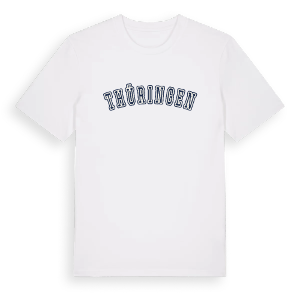 Thüringen college t-shirt – ekologisk bomull t-shirt från Pinshirt