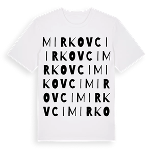 Mirkovci ordlek t-shirt – ekologisk bomull t-shirt från Pinshirt