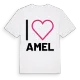Jag älskar Amel t-shirt stort tryck