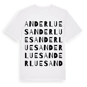 Anderlues ordlek t-shirt – ekologisk bomull t-shirt från Pinshirt