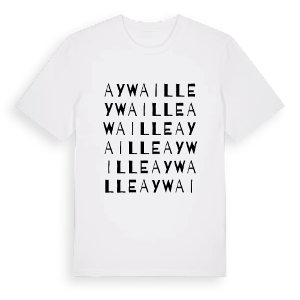 Aywaille ordlek t-shirt – ekologisk bomull t-shirt från Pinshirt