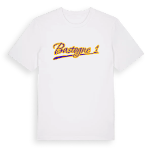 Bastogne 1 baseball t-shirt – ekologisk bomull t-shirt från Pinshirt