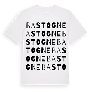 Bastogne ordlek t-shirt – ekologisk bomull t-shirt från Pinshirt