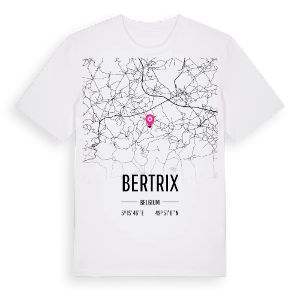 Bertrix karta t-shirt – ekologisk bomull t-shirt från Pinshirt