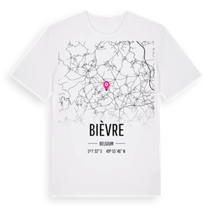 Bièvre karta t-shirt – ekologisk bomull t-shirt från Pinshirt