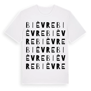 Bièvre ordlek t-shirt – ekologisk bomull t-shirt från Pinshirt