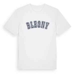 Blegny college t-shirt – ekologisk bomull t-shirt från Pinshirt