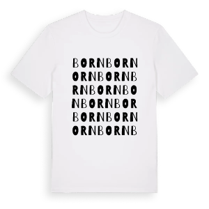 Born ordlek t-shirt – ekologisk bomull t-shirt från Pinshirt