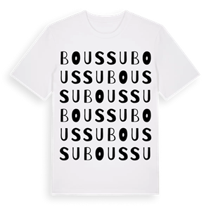 Boussu ordlek t-shirt – ekologisk bomull t-shirt från Pinshirt