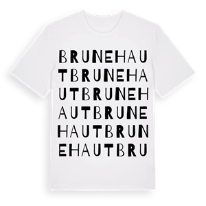 Brunehaut ordlek t-shirt – ekologisk bomull t-shirt från Pinshirt