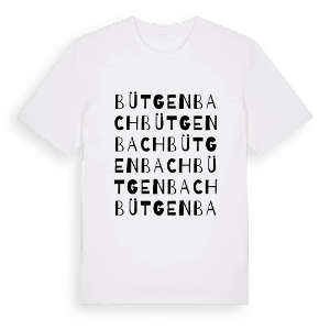 Bütgenbach ordlek t-shirt – ekologisk bomull t-shirt från Pinshirt