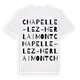Chapelle-lez-Herlaimont ordlek t-shirt