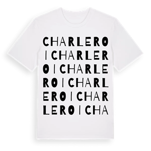 Charleroi ordlek t-shirt – ekologisk bomull t-shirt från Pinshirt