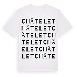 Châtelet ordlek t-shirt – ekologisk bomull t-shirt från Pinshirt