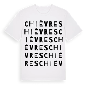Chièvres ordlek t-shirt – ekologisk bomull t-shirt från Pinshirt