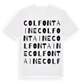 Colfontaine ordlek t-shirt