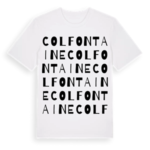 Colfontaine ordlek t-shirt – ekologisk bomull t-shirt från Pinshirt