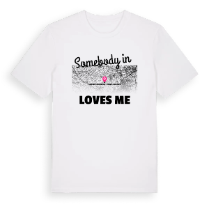 Någon i Comines-Warneton - Komen-Waasten älskar mig t-shirt – ekologisk bomull t-shirt från Pinshirt