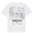 Courcelles karta t-shirt