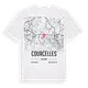 Courcelles karta t-shirt