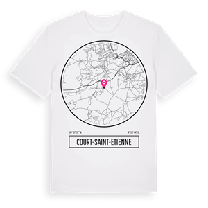 Court-Saint-Etienne t-shirt – ekologisk bomull t-shirt från Pinshirt