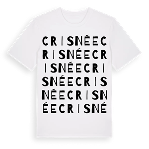 Crisnée ordlek t-shirt – ekologisk bomull t-shirt från Pinshirt