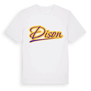 Dison baseball t-shirt – ekologisk bomull t-shirt från Pinshirt
