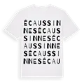 Écaussinnes ordlek t-shirt