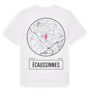 Écaussinnes t-shirt – ekologisk bomull t-shirt från Pinshirt