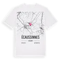 Écaussinnes karta t-shirt