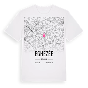 Eghezée karta t-shirt – ekologisk bomull t-shirt från Pinshirt