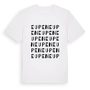 Eupen ordlek t-shirt – ekologisk bomull t-shirt från Pinshirt