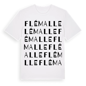 Flémalle ordlek t-shirt – ekologisk bomull t-shirt från Pinshirt