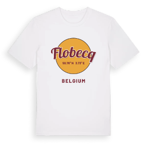 Flobecq cirkel t-shirt – ekologisk bomull t-shirt från Pinshirt