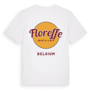 Floreffe cirkel t-shirt – ekologisk bomull t-shirt från Pinshirt