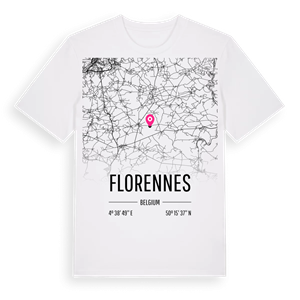 Florennes karta t-shirt – ekologisk bomull t-shirt från Pinshirt
