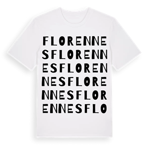 Florennes ordlek t-shirt – ekologisk bomull t-shirt från Pinshirt