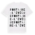 Fontaine-l'Évêque ordlek t-shirt