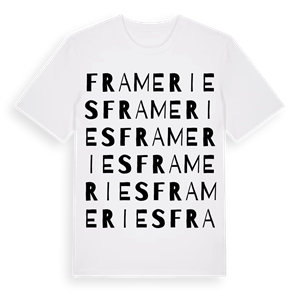Frameries ordlek t-shirt – ekologisk bomull t-shirt från Pinshirt