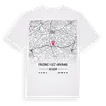 Frasnes-lez-Anvaing karta t-shirt
