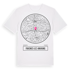 Frasnes-lez-Anvaing t-shirt – ekologisk bomull t-shirt från Pinshirt