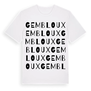 Gembloux ordlek t-shirt – ekologisk bomull t-shirt från Pinshirt