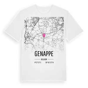 Genappe karta t-shirt – ekologisk bomull t-shirt från Pinshirt
