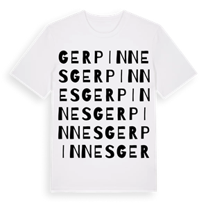 Gerpinnes ordlek t-shirt – ekologisk bomull t-shirt från Pinshirt