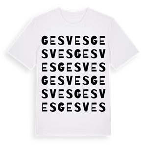 Gesves ordlek t-shirt – ekologisk bomull t-shirt från Pinshirt