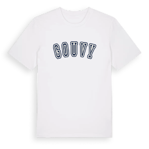 Gouvy college t-shirt – ekologisk bomull t-shirt från Pinshirt