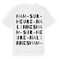 Ham-sur-Heure-Nalinnes ordlek t-shirt