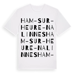 Ham-sur-Heure-Nalinnes ordlek t-shirt – ekologisk bomull t-shirt från Pinshirt