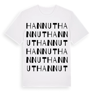 Hannut ordlek t-shirt – ekologisk bomull t-shirt från Pinshirt